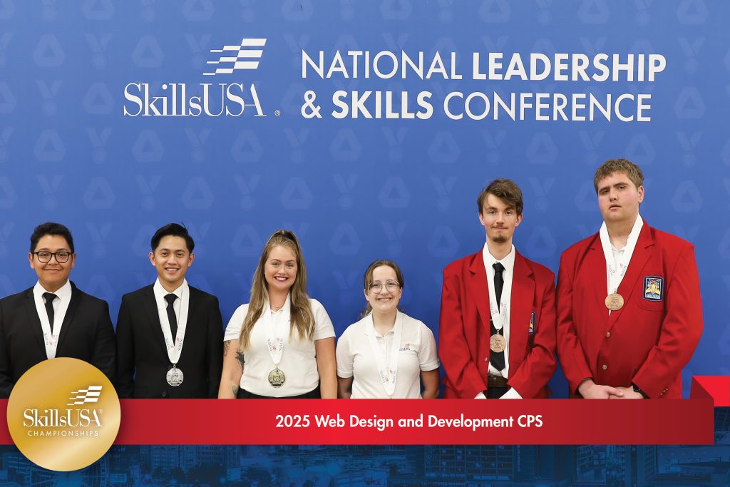 2025 Web Design and Development College/ Post-Secondary medalists